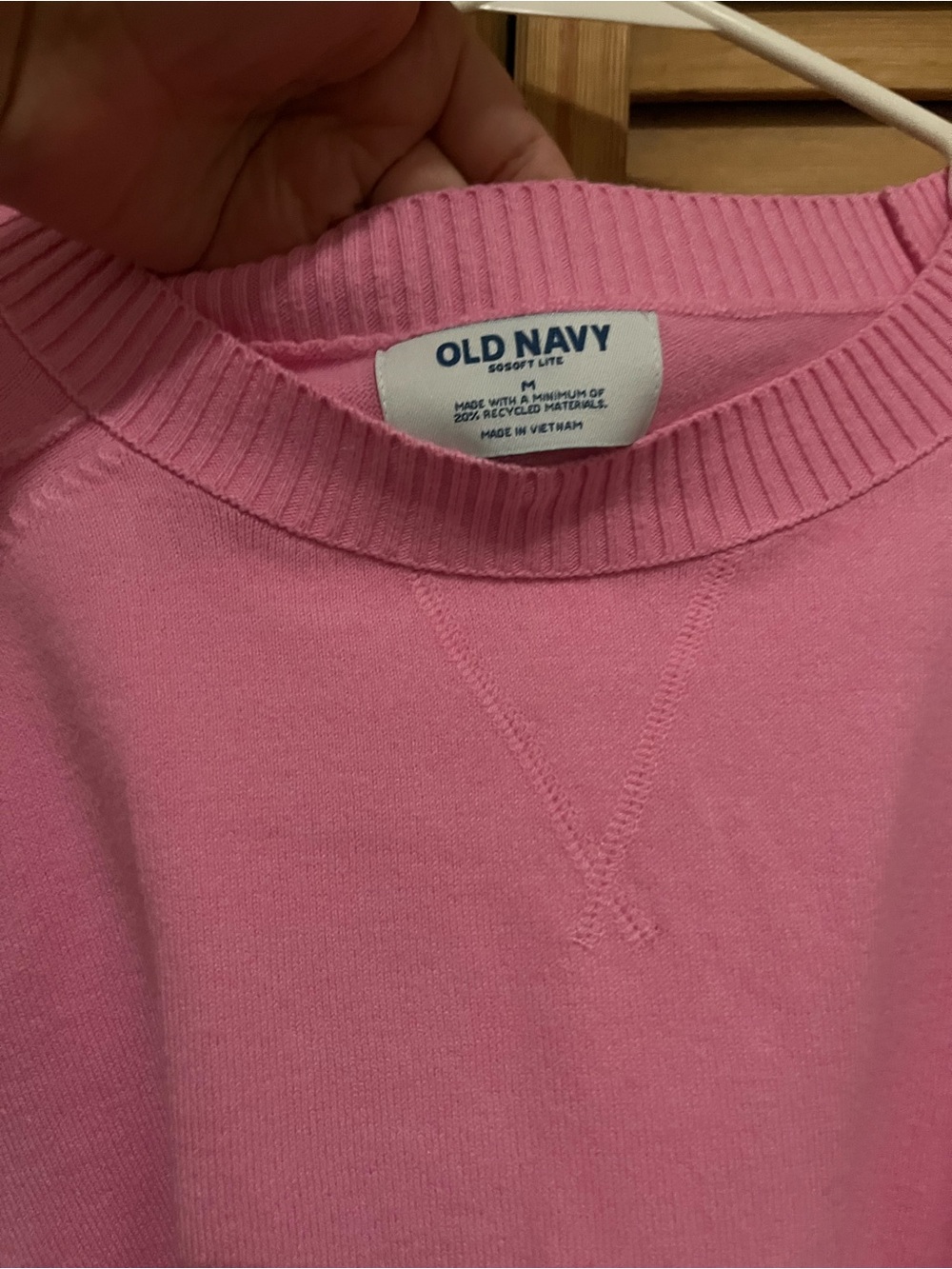 Old Navy Bubblegum Pink Crewneck Sweater - Picture 3 of 3